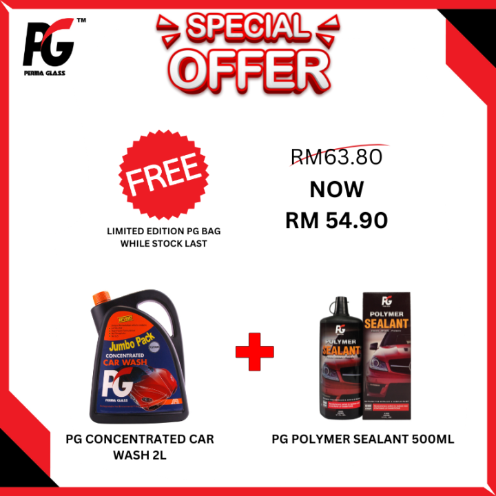 Pg Concentrated Car Wash Polymer Sealant Ml Combo Deal Lazada