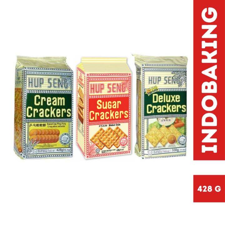 Hupseng Hup Seng Crackers Asin Manis Cream Sugar Deluxe G Lazada