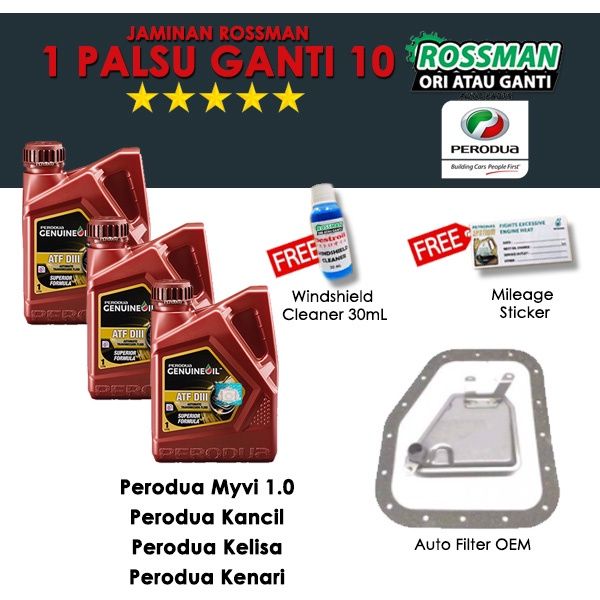 Set Myvi Kancil Kelisa Kenari Viva Botol Perodua Automatic