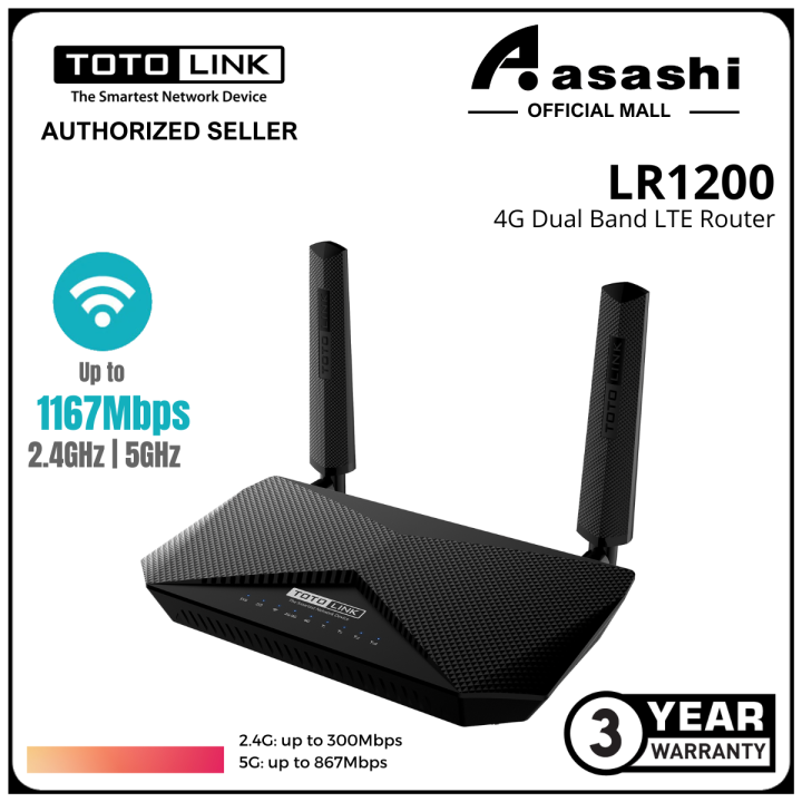 Totolink Lr G Dual Band Lte Direct Sim Modem Router Lazada