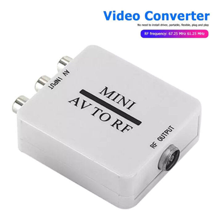 Wigeyw Xingxiangsui Rca Composite A V To Rf Coax Coaxial Converter Rf