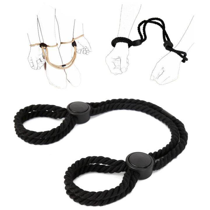 Adjustable Rope Handcuffs Fetish Hand Shackles Bdsm Binding Toys Sex Sm