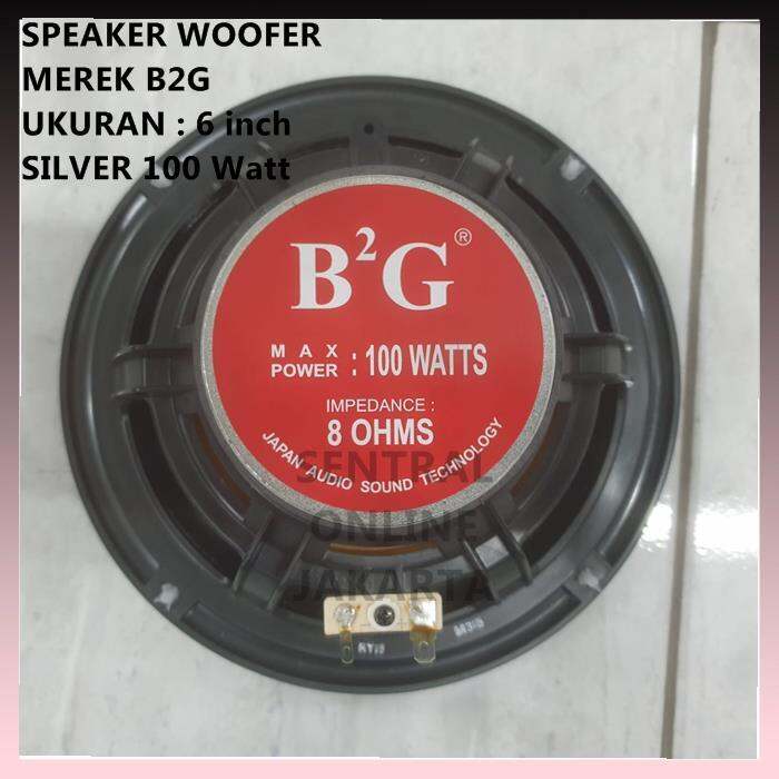 Speaker Woofer B G Inch Silver Magnet Besar Watt Lazada