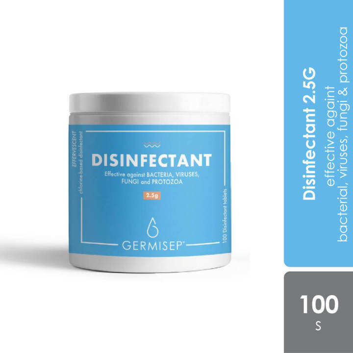 Germisep Disinfectant 0 5g NaDCC 2 5g NaDCC Effervescent Chlorine