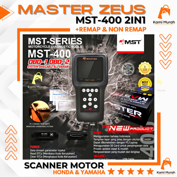 Scanner Motor Injeksi Honda Yamaha Master Zeus Mst Alat Service