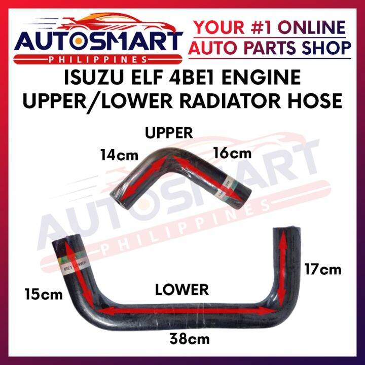 Isuzu Elf 4BE1 Engine Upper Lower Radiator Hose Lazada PH