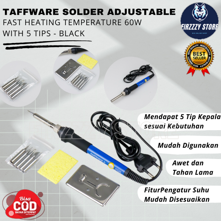 Solder 60W Iron Pengatur Suhu Adjustable Temperature 1 Set Solder