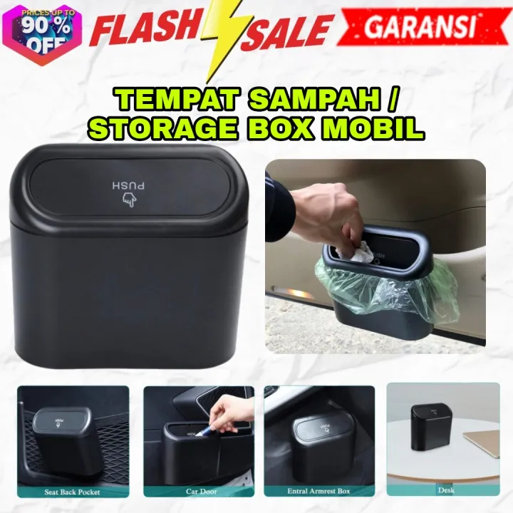 Tempat Sampah Mobil Waterproof Tong Sampah Plastic Abs High Quality