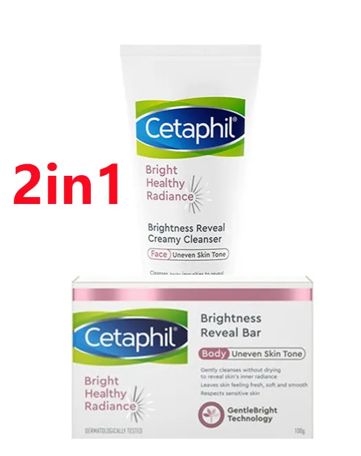 2in1 CETAPHIL Bright Healthy Radiance Brightness Reveal Creamy Cleanser