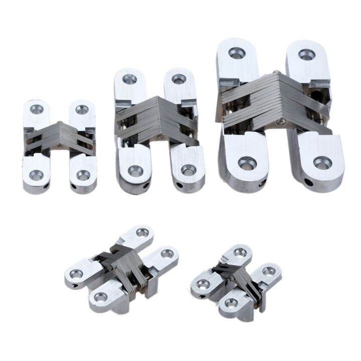 Dreld Pcs Stainless Steel Hidden Hinges Invisible Concealed