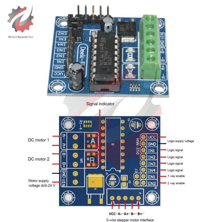 1 Buah Mini 4CH 4 Saluran Motor Drive Driver Shield L293 L293D Modul