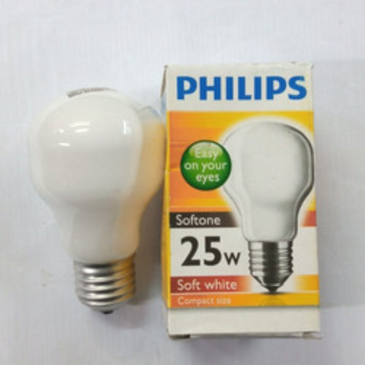 Lampu Philips Softone W Watt Standard Bulb W Kuning Compact Size