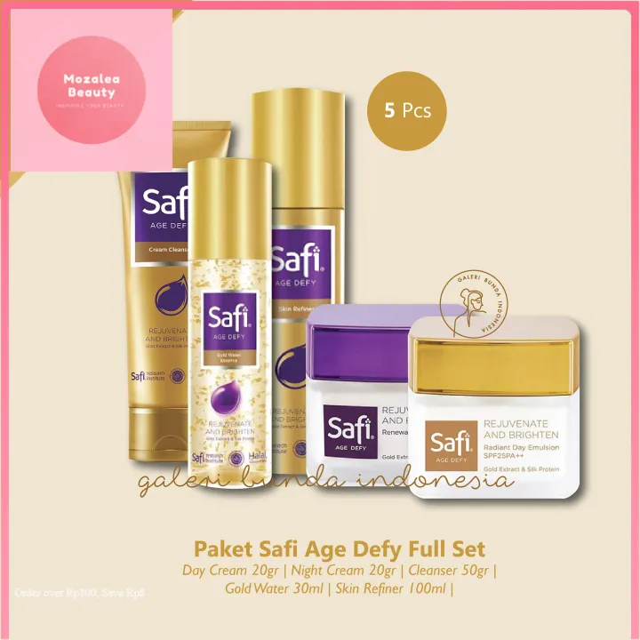 Paket Safi Age Defy Full Set Mengatasi Kerutan Flek Tanda Penuaan