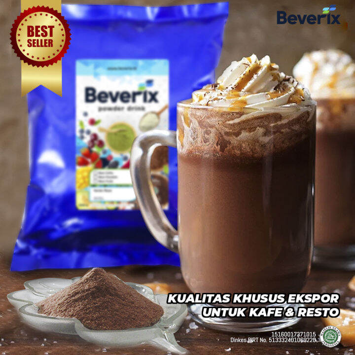 Bubuk Minuman Rasa Choco Caramel Premium Mix In Beverix Powder Drink