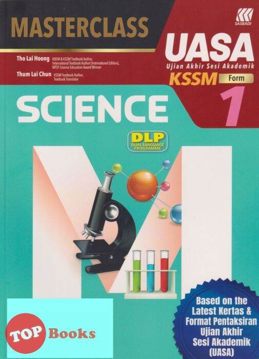 TOPBOOKS Sasbadi Masterclass UASA Science DLP Form 1 KSSM 2023 Lazada