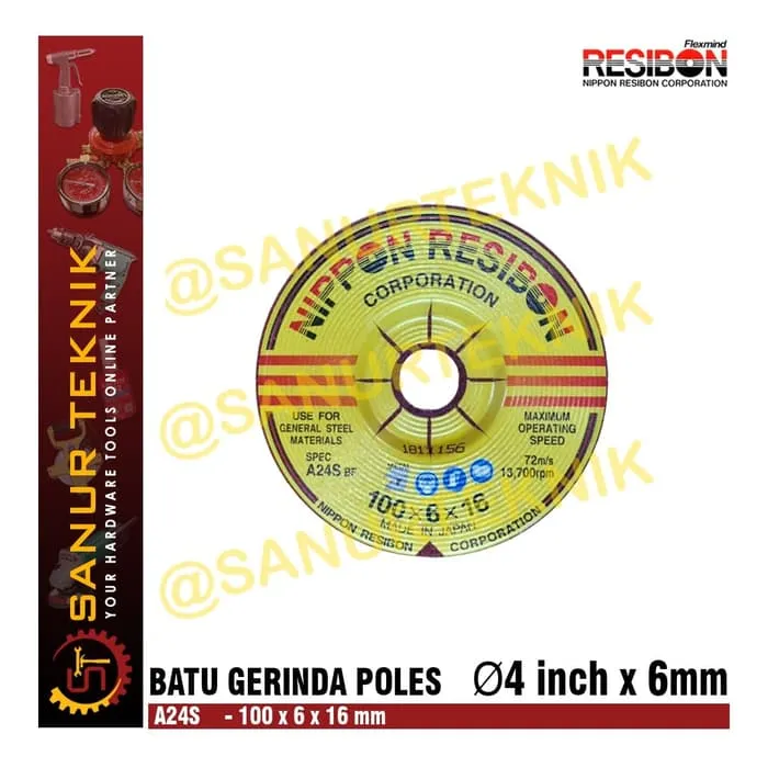 Batu Gerinda Nippon Resibon Cutting Wheel A S Inch X X