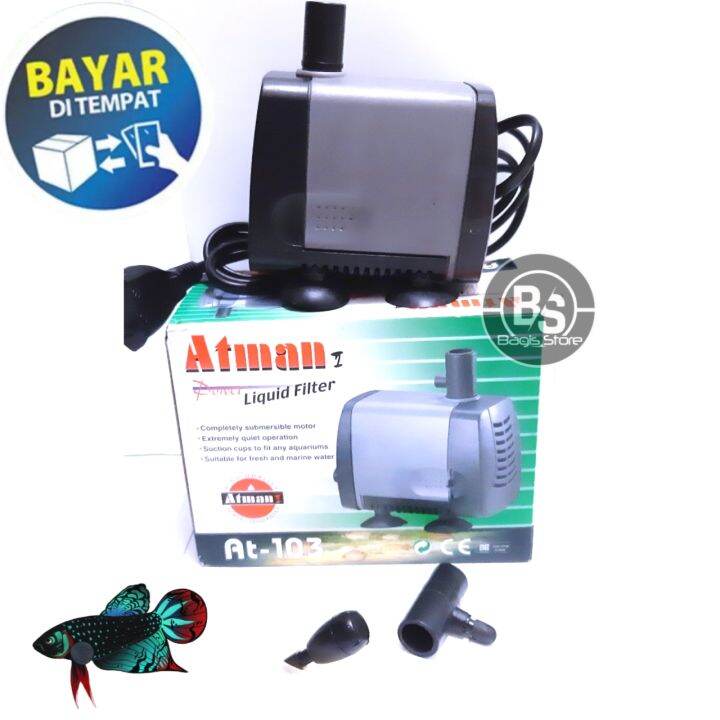 Atman At Pompa Celup Aquarium Kolam Submersible Water Pump Lazada