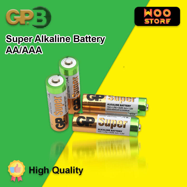 Gp Batteries Super Alkaline Battery Aa Aaa Long Lasting High