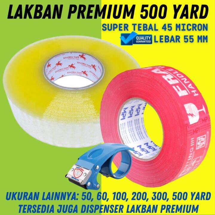 LAKBAN 500 YARD LAKBAN BENING LAKBAN COKLAT LAKBAN FRAGILE 500 YARD 300