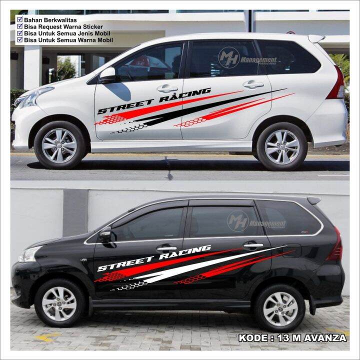 Stiker Mobil Toyota Avanza Sticker Mobil Avanza Cutting Stiker Mobil