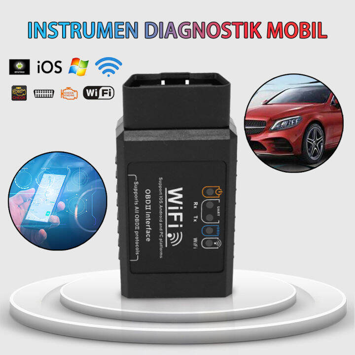 Elm Wifi V Car Obd Obdii Scan Tools Foseal Scanner Adapter Check