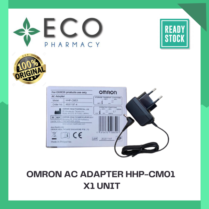 OMRON AC ADAPTER MODEL HHP CM01 FOR OMRON BLOOD PRESSURE MONITORS X 1