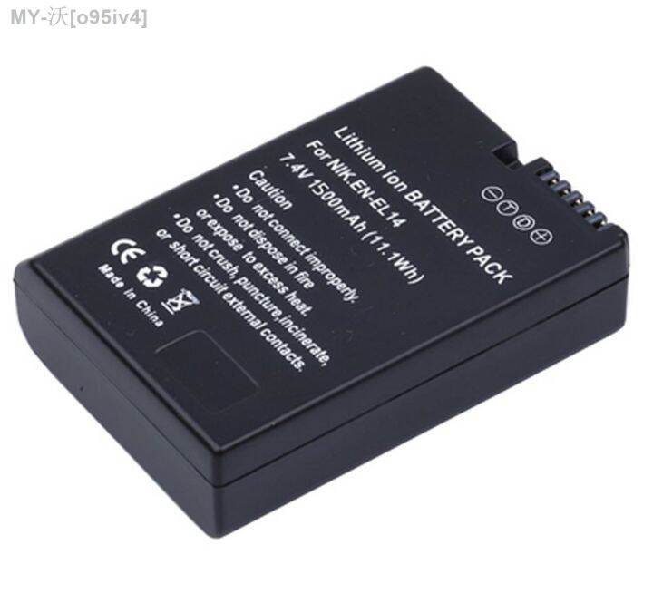 Battery Pack For Nikon EN EL14 ENEL14 EN EL14a ENEL14a Rechargeable