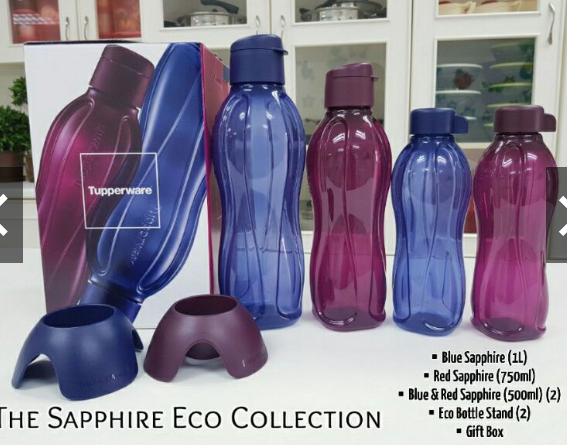 Tupperware Sapphire Eco Bottle Collection 1 Set Lazada