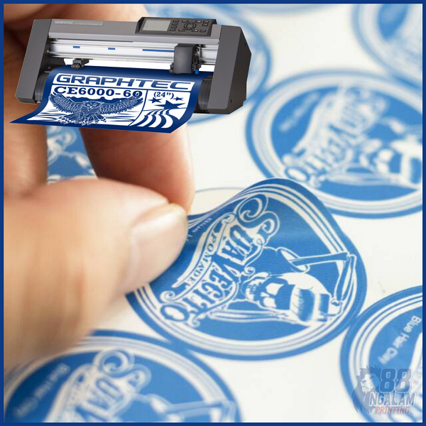 Cetak Stiker Label BONTAK CHROMO Murah Label Stiker Bontak Cutting