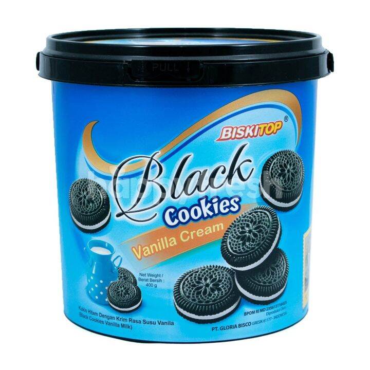 Biskitop Black Cookies Vanilla Cream Gr Lazada Indonesia