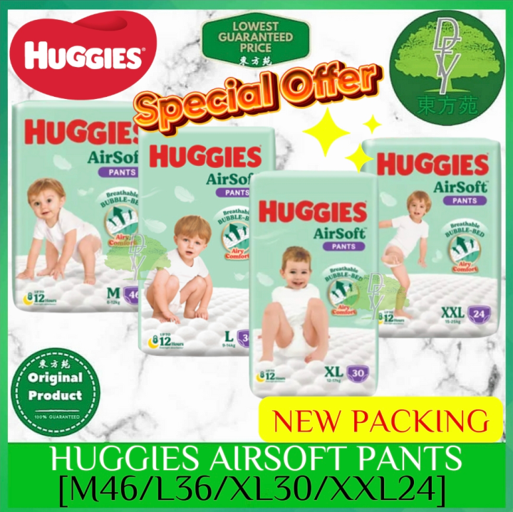 Huggies Ultra Natural Soft Pants Super Jumbo M L Xl Xxl Lazada