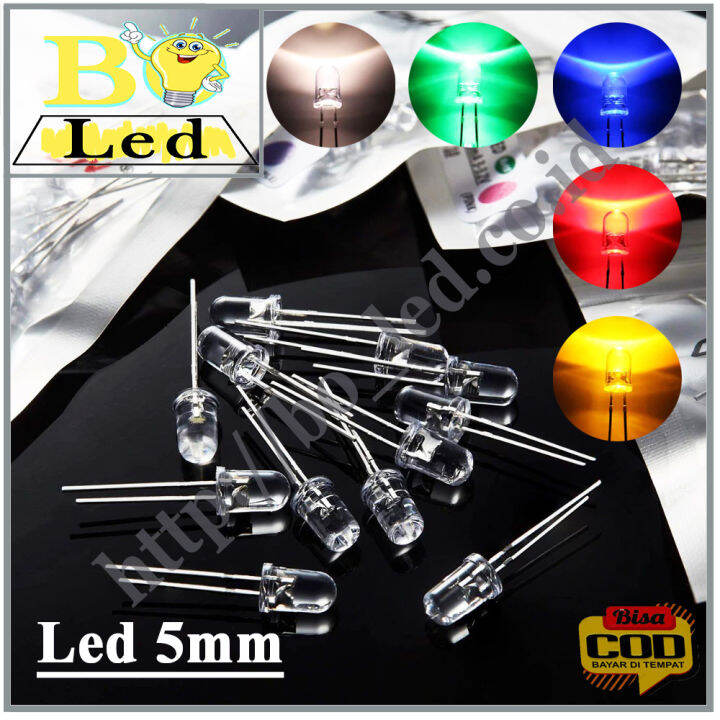 Lampu Led 5mm Superbright Led 5mm Bening 20 PCS Lazada Indonesia