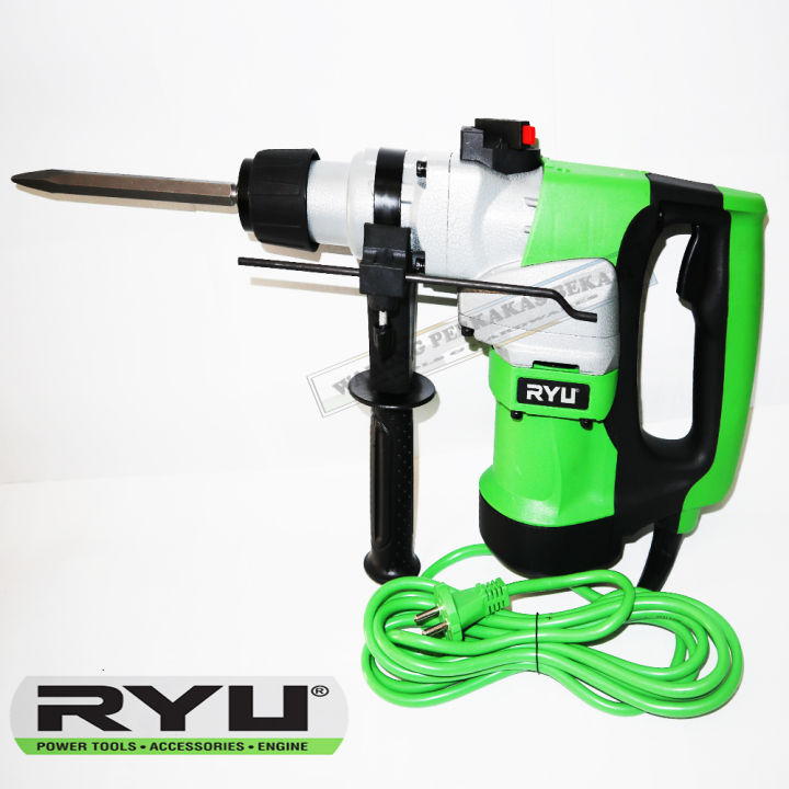 RYU Tekiro Mesin Bor Bobok Beton Rotary Hammer RRH32 SDS Plus 32mm 2