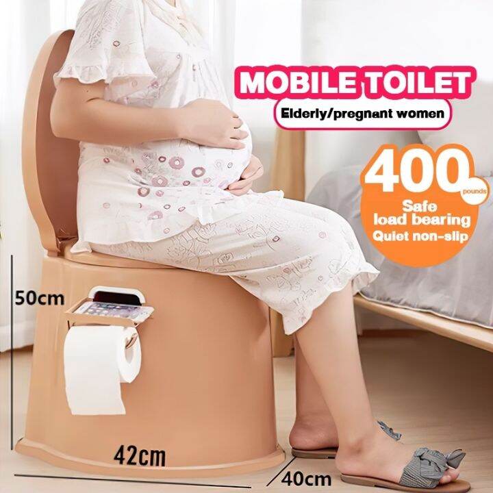 Mobile Toilet Elderly Pregnant Women Adult Toilet Portable Foldable