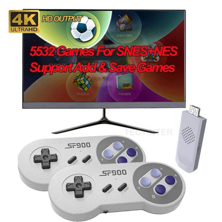 Sf Retro Game Console Hd Video Game Stick With Games For Snes