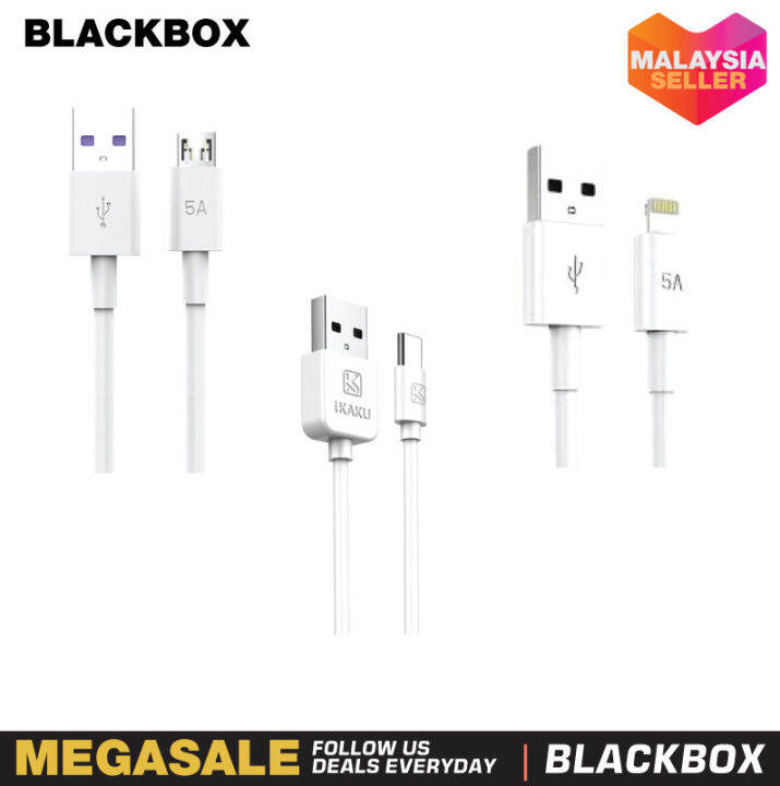 IKAKU KAKU Cable USB Type C Lightning Micro USB 5A 1 2m IKAKU KAKU Fast