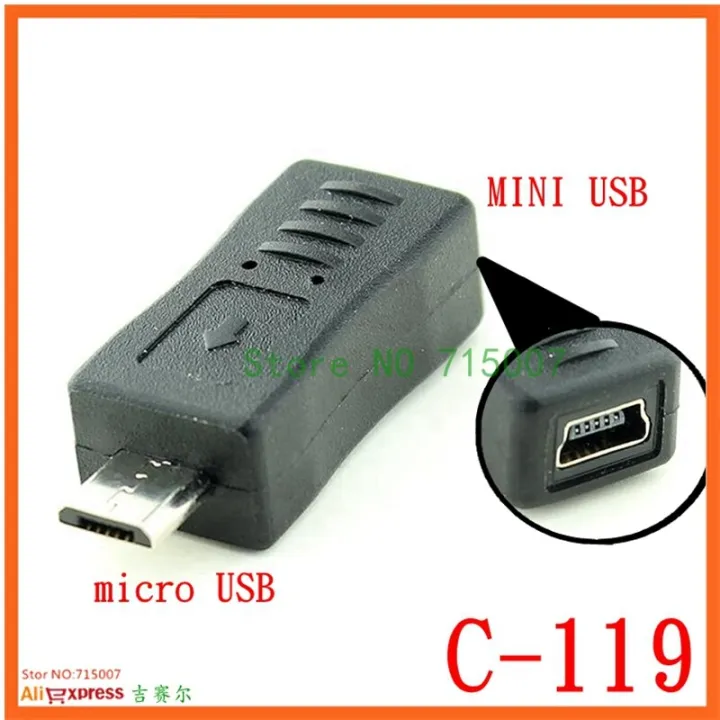 Degree Left Right Angled Mini Usb Pin Female To Usb Male Data