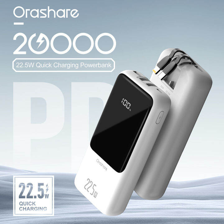 Orashare Oh Pro Mah Powerbank Large Capacity W Super Fast