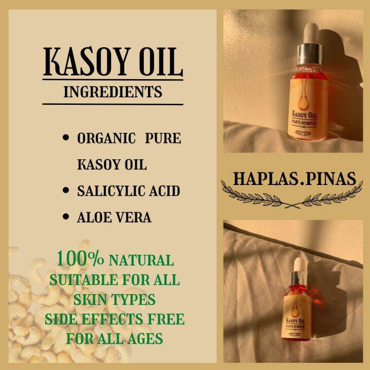 Haplas Pinas Kasoy Oil Warts Remover Original Mole Remover Effective