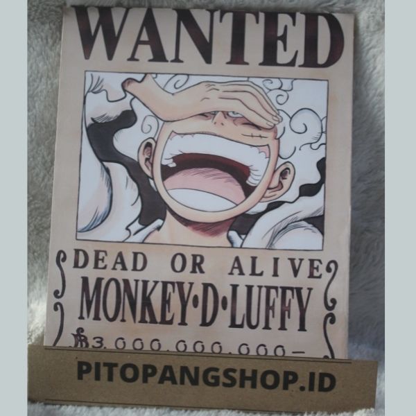 Pitopangshop Id Poster Bounty One Piece Set Poster Kayu Buronan One