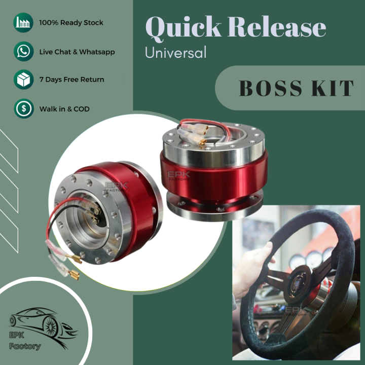 Quick Release Hub Adapter Boss Kit Universal Aluminum Racing Steering