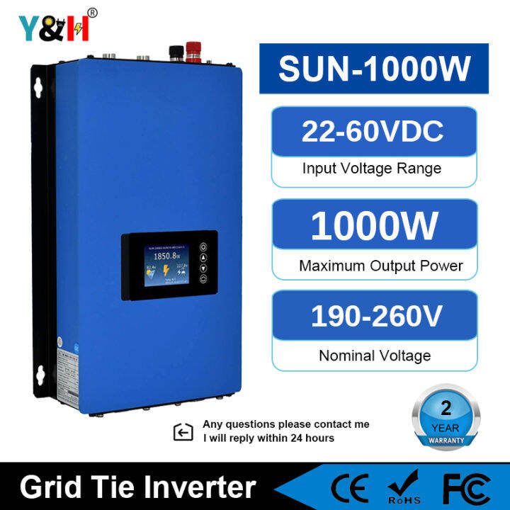 Y H W Grid Tie Inverter Stackable With Power Limiter Sensor Dc