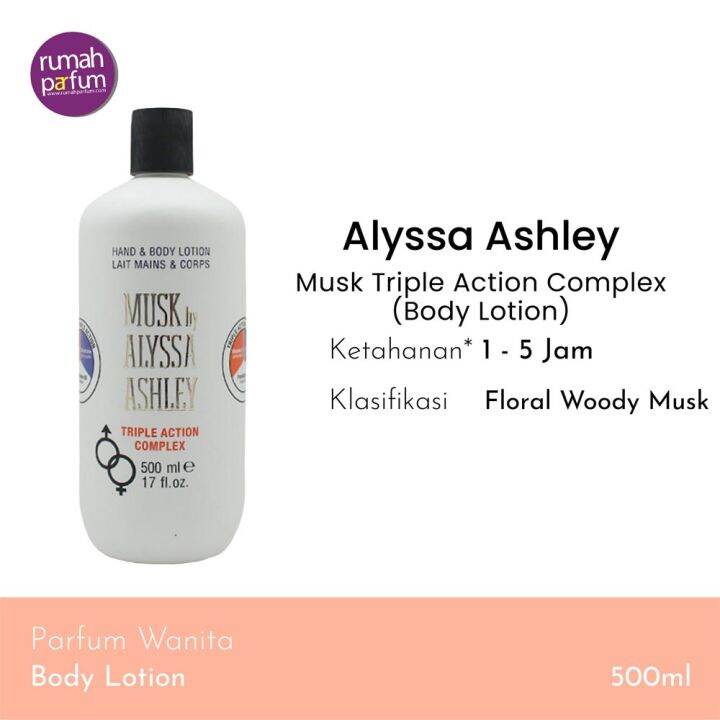 Alyssa Ashley Musk Triple Action Complex Body Lotion Ml Lazada