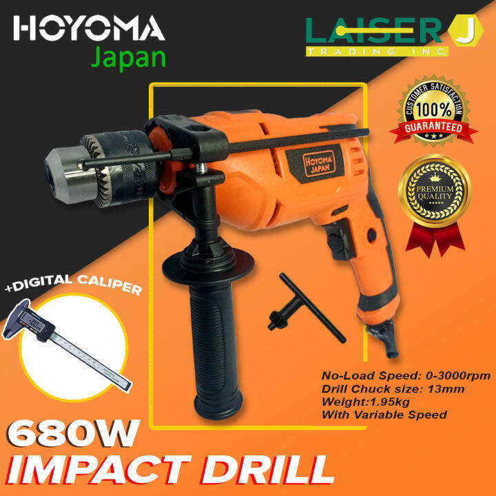 Hoyoma Japan Impact Drill Mm W Variable Speed Digital Caliper Ht