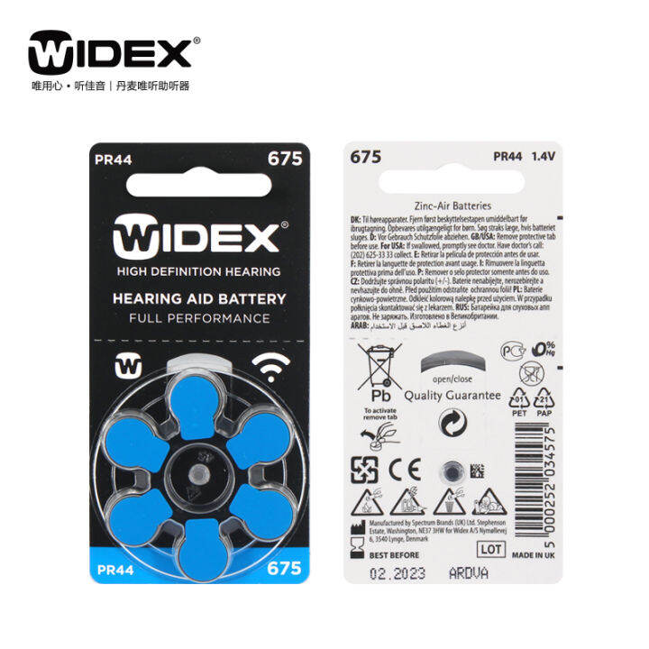 Widex Hearing Aid Battery Box A Zinc Air Button Cell V