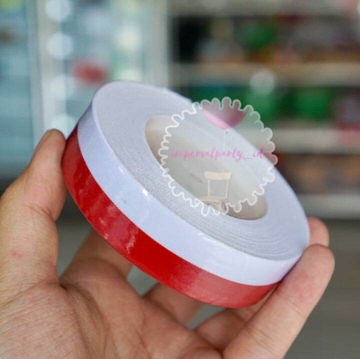 Pita Kain Satin Merah Putih Inch Lazada Indonesia