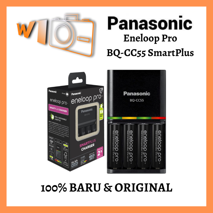 Panasonic Eneloop Pro BQ CC55 SmartPlus Charger W 4xAA 2500mAh