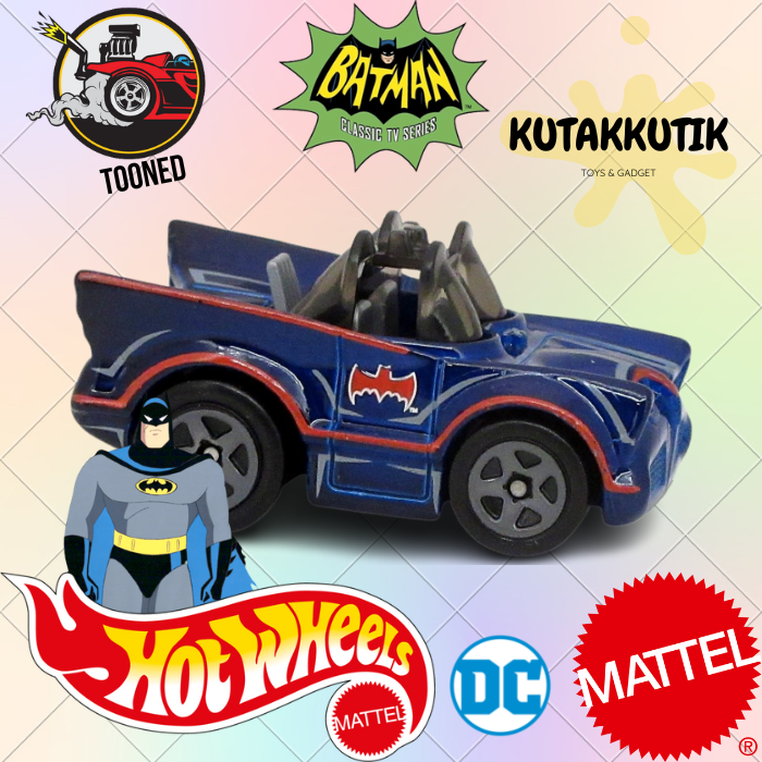 Hot Wheels Batman Classic TV Series Batmobile Biru Lot J 2022 Tooned