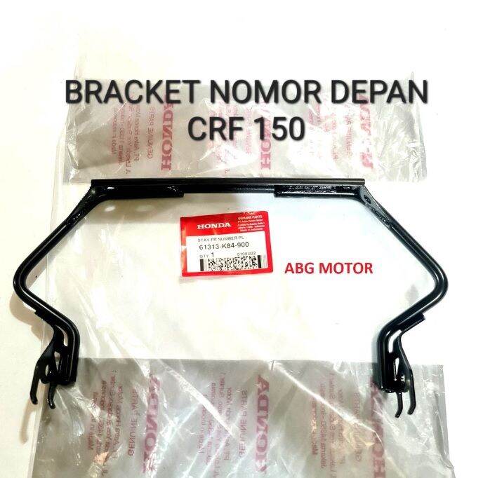 BREKET BRACKET TAPAK DUDUKAN PLAT NOPOL NOMOR DEPAN CRF 150 ORIGINAL