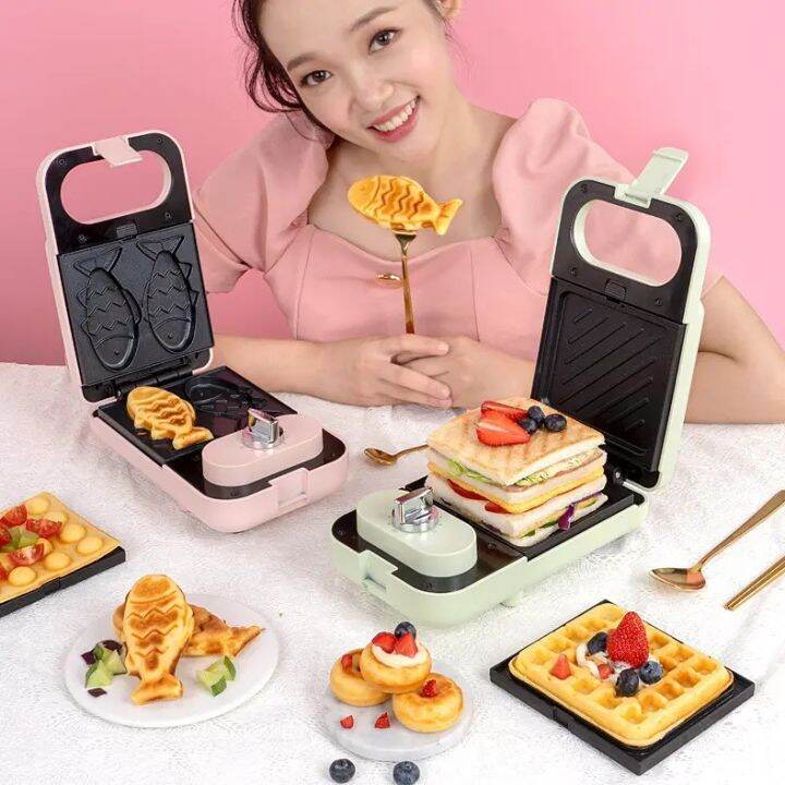 Multifunction Electric Mini Waffle Makers Sandwich Maker Pembuat